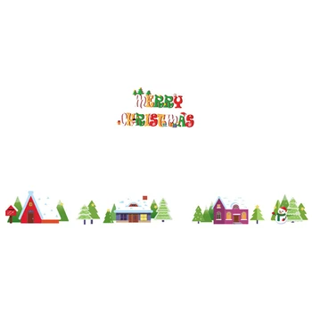 Дядо Коледа Елен Монтаж На Стена Прозорец, Без Следи От Етикети Коледна Украса За Украса На Дома С Коледни Подаръци, Нова Година 2023