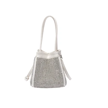 Есен нова стилна универсална портативна bag-чанта с кристали, украсена с диаманти, призматическая чанта-месинджър на едно рамо, с модерна дамска чанта