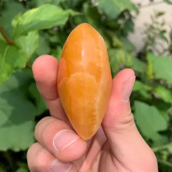 Естествено оранжево четвъртит камък на сърцето декорация на дома