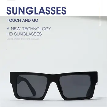 Жените и Мъжете Градинска Стрелба UV40 Y2K Засилва Слънчеви Очила В Цветни Рамки Квадратни Слънчеви Очила
