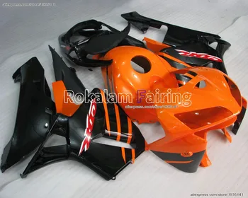 За Honda CBR600RRF5 2005 2006 F5 CBR 600RR 05-06 Оранжев Черен Мотоциклет ABS Обтекатели (шприцоване)