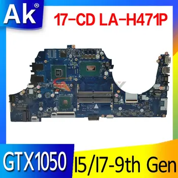 За HP PAVILION GAMING 17-CD дънна платка на лаптоп дънна платка 17-CD LA-H471P дънна платка с I5-9300H I7-9750H процесор GTX1050 3 GB GPU