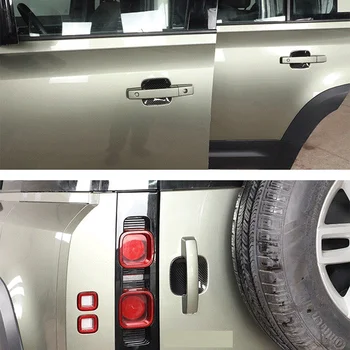 За Land Rover Defender 110 2020-2022 Авто Прихващане На Врата Дръжка На Капака На Купата Завърши Декорация На Етикети Аксесоари