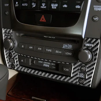 за Lexus GS 2006-2011 Климатик CD контролен Панел Украса Украса Стикер Стикер Аксесоари За Интериора на Колата е От Въглеродни Влакна