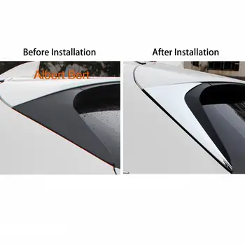 За Mazda CX-5 CX5 2017-2020 Задни Опашката Триъгълен Прозорец Тампон ABS Хромирани Промяна на Външността на Колата Аксесоари за украса