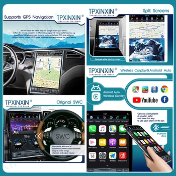 За Nissan Maxima 2016 Android 9 Carplay Радио Плейър GPS Автомобилна Навигация Главното Устройство Стерео WIFI BT