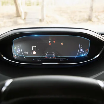 За Peugeot 4008 2016-2021 Таблото на Автомобила инструментално табло LCD Екран от Закалено Стъкло Защитно Фолио Против Надраскване Аксесоари