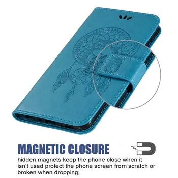 За Samsung Galaxy M62/F62 3D Модел Совиное Перо Луксозен Флип Калъф За Телефон От Изкуствена Кожа, в Чантата, Стойка, Държач за чанта за Носене Със Слот За Карта