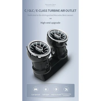 Задни Вентилационни отвори 64 вида цветове Led Турбинен Дифузната Светлина за Mercedes Benz C/E/GLC/Class W213