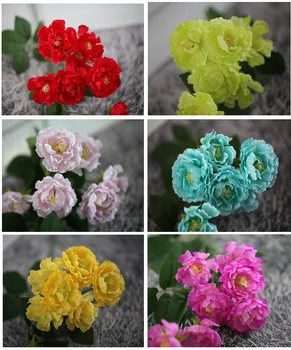 Изкуствени Цветя, Изкуствени Цветя, Роза Ратан Сватбена Растение Стенни Арка Украса Път Олово Реквизит За Снимки