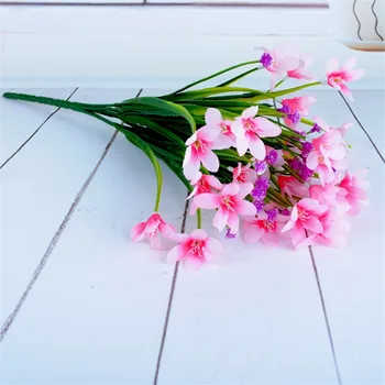 Изкуствени цветя от Коприна Archid Фалшиви Растения Букет Пластмасови Цветя За Сватбени партита декоративни Цветя, моделиране на листата на Растенията