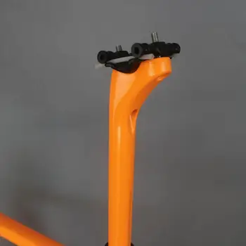 Изработена по Поръчка Оранжева боя Олекотена Спирачна Рама FM066 от Въглеродни влакна T1000 V BSA с Оранжева Боя