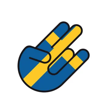 Интересен Флаг на Швеция Автомобили Стикер Аксесоари За Полагане на Колата Стикер Vinyl Капак на Прозореца на Колата Надраскване Водоустойчив PVC 14 см * 9 cm