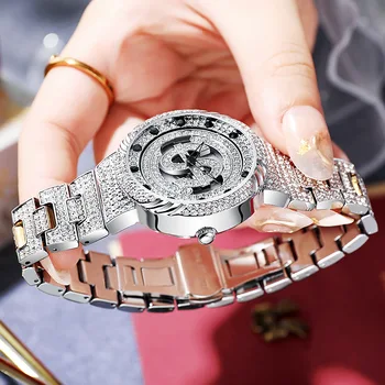 Истински Модни Водоустойчиви висококачествени тенденция на мъжки и дамски часовници LOOKWORLD с голям Циферблат и подарък кутия