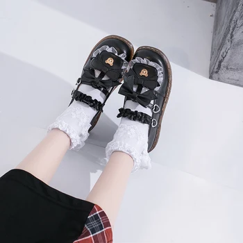 Кавайное Чай Cosplay Японско Сладко Аниме Jk Обувки в стил Лолита 