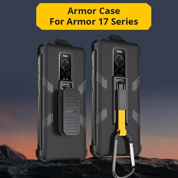 Калъф за телефон Ulefone за Power Armor 17 Pro Оригинален Калъф с клип за колан и карабинер