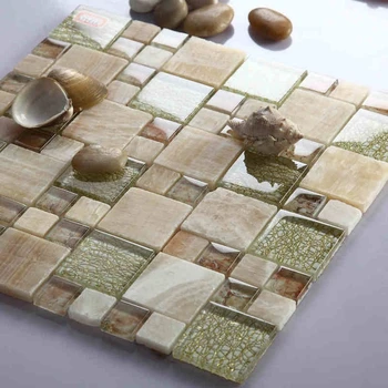 каменна мозайка от смесена стъкло с квадратна фигура, плочки за кухня, плочки за щита, баня, душ, камина, антре, стенни покрития