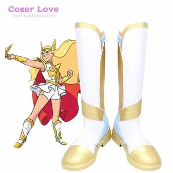 Карикатура She-Ra и Принцеса на властта She Ra Cosplay Обувки, Ботуши Хелоуин Карнавальная обувки