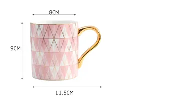 Керамична чаша easy луксозна европейска проста Чаша Lingge Креативен Подарък