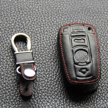 Ключовете От Колата Портфейли Калъф Притежателя На Кожата Комплект За Bmw E30 E36 E90 E60 E84 E39 E46 E90 E63 E53 F10 F30 X1 X3 X4 Ключодържател Дистанционно Протектор