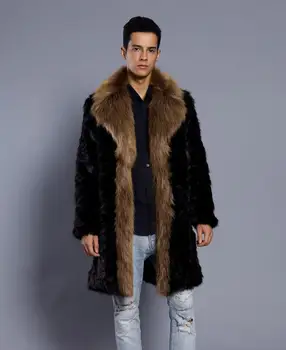 Кожени Палта Мъжки Зима Есен Утепленная Топло Яке От Изкуствена Дупки С Дълъг Ръкав Jaqueta De Couro Мода