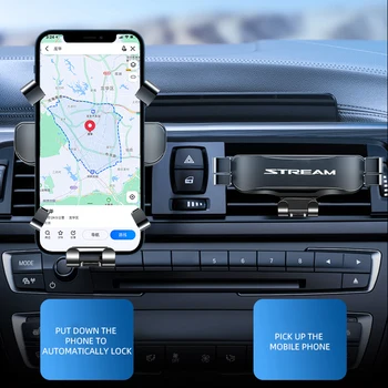 Кола на Телефона От Сплав За Honda STREAM Air outlet Socket Mount Клип Скоба с Регулируема Поставка За Мобилен Телефон Скоба Скоба GPS