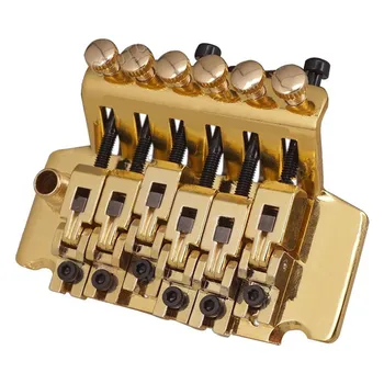 Комплект златни Тремоло Бриджей с двойна система за заключване извади аксесоари за електрически китари Бридж