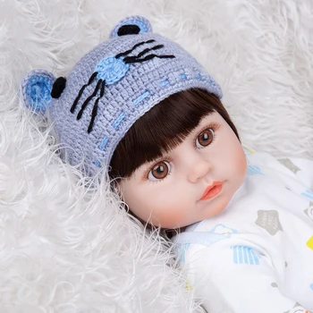 Красива Пълен Силикон Reborn Baby Boy Кукли 48 СМ на Неподражаемия Дизайн на Детски Играчки Кукли Ръчно изработени САМ Подаръци за Децата на Рожден Ден