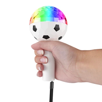 Лампа атмосферата на футбола LED с талрепом Многофункционална въртяща се светлина энергосберегающая сигурност Лесен монтаж за семейни партита