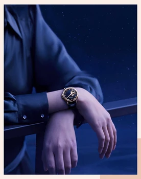 Маркови часовници AILANG, дамски Луксозни автоматични механични часовници с кух диамант, 2021, нови междузвездни маркови водоустойчиви кожени дамски часовник