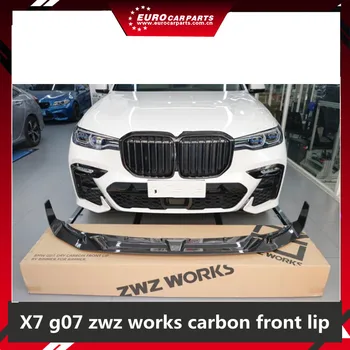 Материал от въглеродни влакна X7 g07 zwz работи предна устна, за да дифузьор предна броня X7 g07