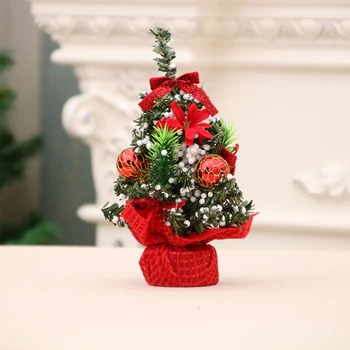 Мини Коледно Дърво Ресторант Настолни домашни Коледна украса Бижута С Малки Декорации за Изящни Бижута