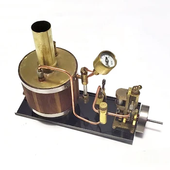 Мини-модел Одноцилиндрового на парната машина Модел Корабно Парен двигател с Котел и на основание