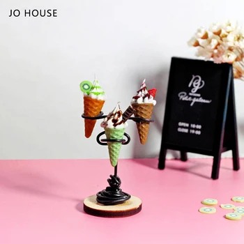 Мини-рог за Сладолед JO HOUSE Модел 1:12 1:6 Куклена Къща Умален Модел Аксесоари за куклена къща