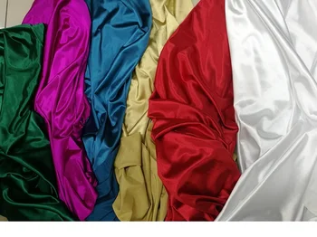 Многоцветен Высокоэластичная сатен/Гланц Плат от ликра, дрехи За латинските танци, С костюм, Кърпа 