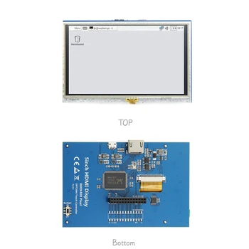 Монитор 480X800 Съпротива Сензорен Екран За Raspberry Pi 4 3Б +/PC/Banana Дисплей HDMI-Съвместим Модул 5 инча