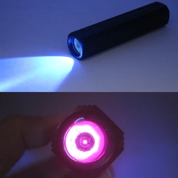 Мощен 5 W 365 нм UV-Факел Ултравиолетова Светлина USB Акумулаторна Blacklight с Петна от Урина Домашни Любимци Детектор на Скъпоценни Камъни Като Банка на Храна