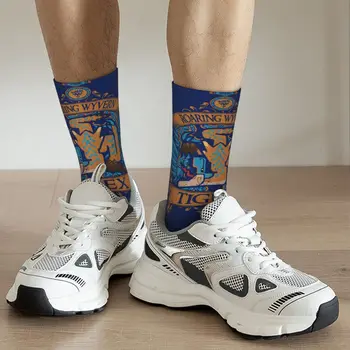 Мъжки компресия чорапи в стил хип-хоп в ретро стил TIGREX Луд, Унисекс, 