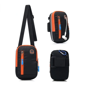 мъжки мини чанта през рамо, спортна светещ чанта за бягане на открито, водоустойчива чанта на едно рамо, малка многофункционална чанта bolso bolsa