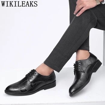 Мъжки обувки-Oxfords, Дизайнерски Мъжки Обувки От Кожа, Големи Размери, Рокля 2022, Офис Обувки, Мъжки Класически Zapatos De Hombre De Vestir, Официално