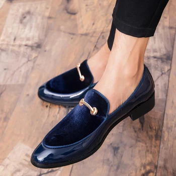 Мъжки Официални Новите Модни Луксозни Сватбени обувки-Oxfords в Италиански стил, по-Големи Размери, Черни Обувки, Лидер на продажбите, Лоферы, Обувки Без Закопчалка
