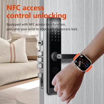 Най-новите Ултра Умни часовници Мъжки Серия 8 NFC Температурата на Тялото, кръвната захар SOS 3 Бутона Водоустойчиви Дамски Смарт Часовници PK WS008 WS008 S