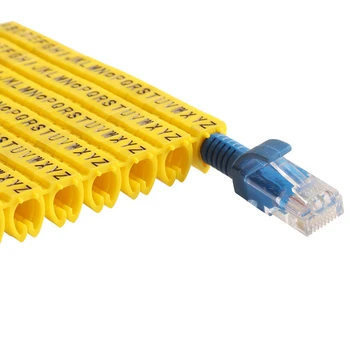 Найлонова скоба за маркиране на кабели m-0 m-1 m-2 m-3 alphabit маркировочный кабел az размер на кабела 1,5 кв. мм жълта маркировка изолиран кабел