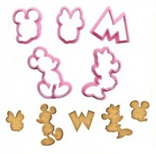 Направи си САМ 5 бр./компл. Карикатура на Мишката, Бонбони, Бисквити Нож Мухъл Фондан, Шоколад Полагане на Мухъл CT056