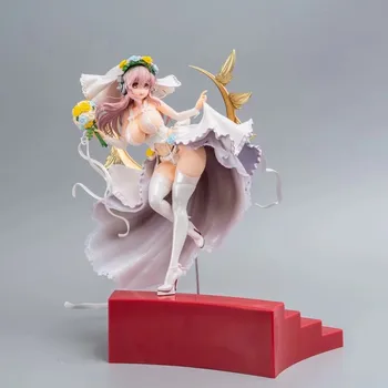 НОВ 33 см СУПЕР SONICO АНИМАЦИЯ 10th Годишнина от Сватбата Момиче PVC Фигурка Играчка Аниме Фигурки са подбрани Модел на Кукла за подарък