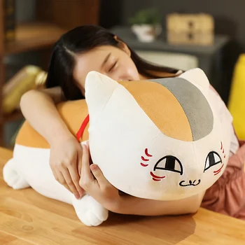 Нов Huggable Natsume Yuujinchou Nyanko Sensei Плюшена Котка Аниме Рисунка Мека Кукла Играчка Въздушна Възглавница за Деца, Подарък За Рожден Ден