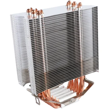 НОВ-Безвентиляторный Процесора Охладител 12 см Вентилатор 6 Медни Топлинни Тръби Безвентиляторный Радиатор За Охлаждане на LGA 1150/1151/1155/1156/1366/775/2011 AMD