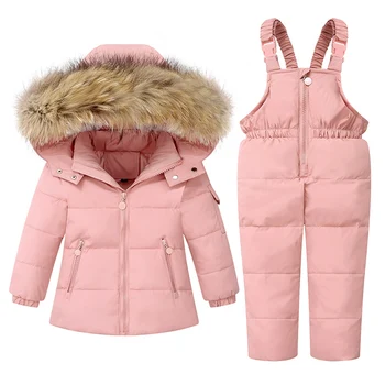 Нов Зимата на топло пуховик, дрехи за малките момичета, комплекти детски дрехи, парк за момчета, палта, детски зимен костюм, дрехи за бебета, палто