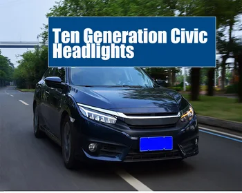 Нов Фарове за Honda Десето Поколение на Civic Серия Led Светлини В Събирането на Изменение на Дневната Ходова Светлина