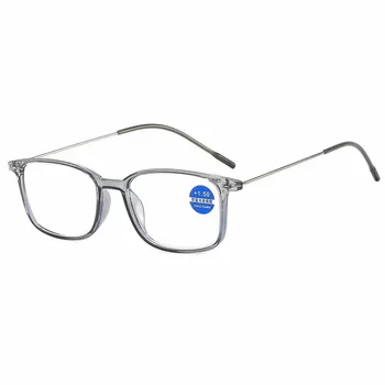 НОВИ Модни Дальнозоркие Очила Унисекс Мъжки Квадратни Рамки Бизнес Очила За Четене с Диоптриями от + 1.0 ДО + 4,0 Компютърни Оптични Очила